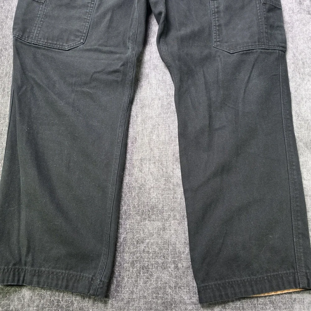 Duluth Trading Pants Mens 40x30 Fit 38x30 Black Heavyweight Flex Fire Hose Cargo
